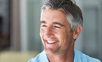 Man with healthy attractive smile