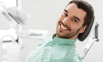 Patient learning sedation dentistry in Massapequa