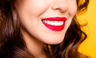 close-up of beautiful teeth